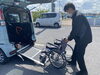 「山陰車輌整備は車椅子を寄付する活動をしております」
