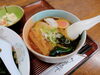 「昭和の香り漂う町の食堂「富屋食堂」さんでランチ。ミニラーメンが付いたセットメニューがおすすめ！」