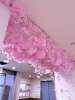 春の訪れをやさしく感じる空間「春の桜装飾で館内が華やかになりました」