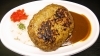 【ジャンボハンバーグカレー】780円「おおくま【春のカレー祭り】」