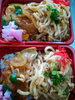 カツ丼・あんかけ焼きうどんセット。「手作り弁当出来ました！特注も承ります！」
