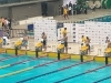 スタート直前までスクワットジャンプなどで動いてます「「第28回日本知的障害者選手権水泳競技大会」に4名の選手が出場し、全員頑張っておりました。　　その内2名は9月に行われる「シンガポール世界選手権大会出場決定」しました。　　　　　　　　　おめでとう！」
