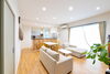 LDK中心でどの部屋にも最短で行ける動線を確保「鹿屋市寿I様邸「笑顔と掃除のしやすを追求した家」 」