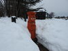「水の駅「ビュー福島潟」積雪状況(2021年1月13日)」