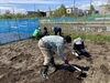 鍬入れや鹿よけもみんなで準備しています。「だけボラ農園、スタートしました！！」