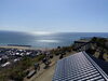 晴れ渡った空と海「遠くから見える三瓶山」