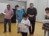 大人も子供も一緒に作品作り！「公演に向けて稽古中！子どもたちの真剣な表情が光ります」