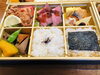 仕出しのお弁当も人気。種類も豊富です。「お昼のご宴会・忘年会・慶事・法事ご予約承り中」