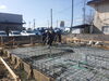 コンクリート打設「進行中の基礎コンクリート打設しました。」