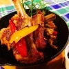 ラム肉のソテー　～カポナータ添え～