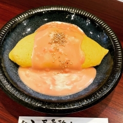紅生姜クリームのオムライス