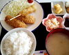 マスとうずら卵のフライ「最近のランチ」