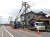 「電気工事での片側交互通行規制👮🏻【交通誘導・警備・ドローン空撮は、サンプラス下越へ！】」