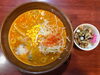 「寒い時にはやっぱりラーメン！魚沼市のらーめんあずま家さんでトマトの酸味と味噌の濃厚さがクセになる、トマ味噌らーめんいただきました！」