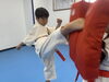 ナイス廻し蹴り👍「5/16(木)の稽古風景≪ 明石/空手/スポーツ/運動/幼児/小学生/お稽古/習い事≫　」