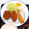 チキンかつとエビフライセット「週替わりランチ」