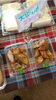 大学いも「【本日限定】ジャンボチキンカツ弁当、かわりごはんの焼おにぎり、あじ南蛮、明太マヨフランスパンのミニランチボックス」