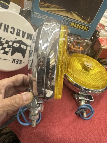 MARCHAL 810 フォグランプ デッドストック イエローレンズ 当時物 MARCHAL 810 フォグランプ デッドストック イエローレンズ 当時物