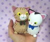 手のひらサイズの子猫感♡「粘土ニャンコもストーブで温まるの？？〜オーダー作品〜」