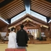 神楽殿挙式スナップ