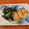 牡蠣とほうれん草ソテー