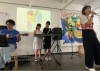 初めてのライブで緊張!上手く弾けるかな!とドキドキ「京都市南区の姉妹生徒がバンドライブの緊張のステージへ♪みんなで音楽するって楽しい!と満面の笑み【京都市南区&下京区のピアノ・英語リトミック・ベビーリトミック】」