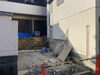 庭だったところを掘削し土を処分して広くなったところ「【和泉市外構リフォーム工事】ガレージ拡張×門回りリフォームで実現した安全・快適な暮らし」